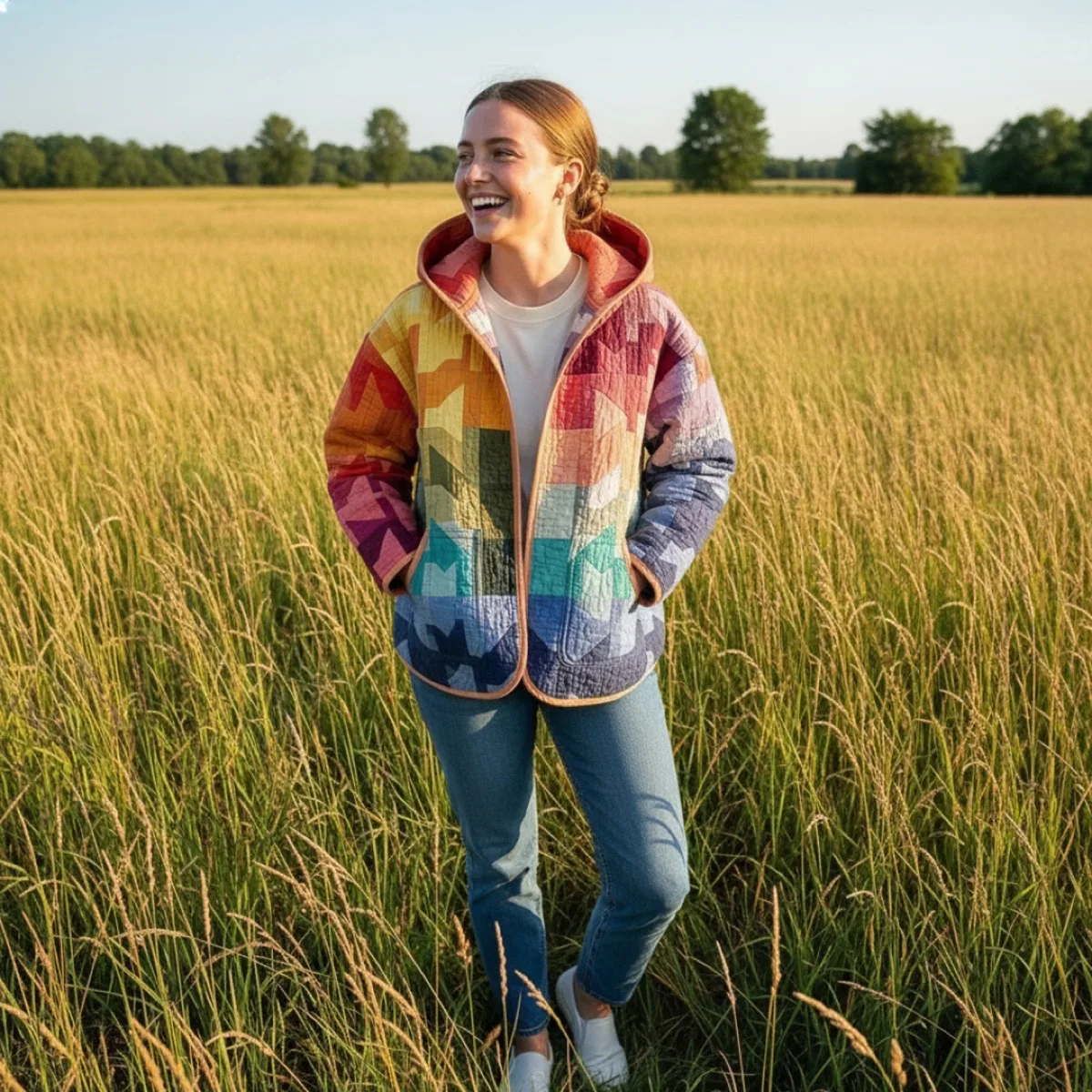 Hooded Quilted Jacket view 3